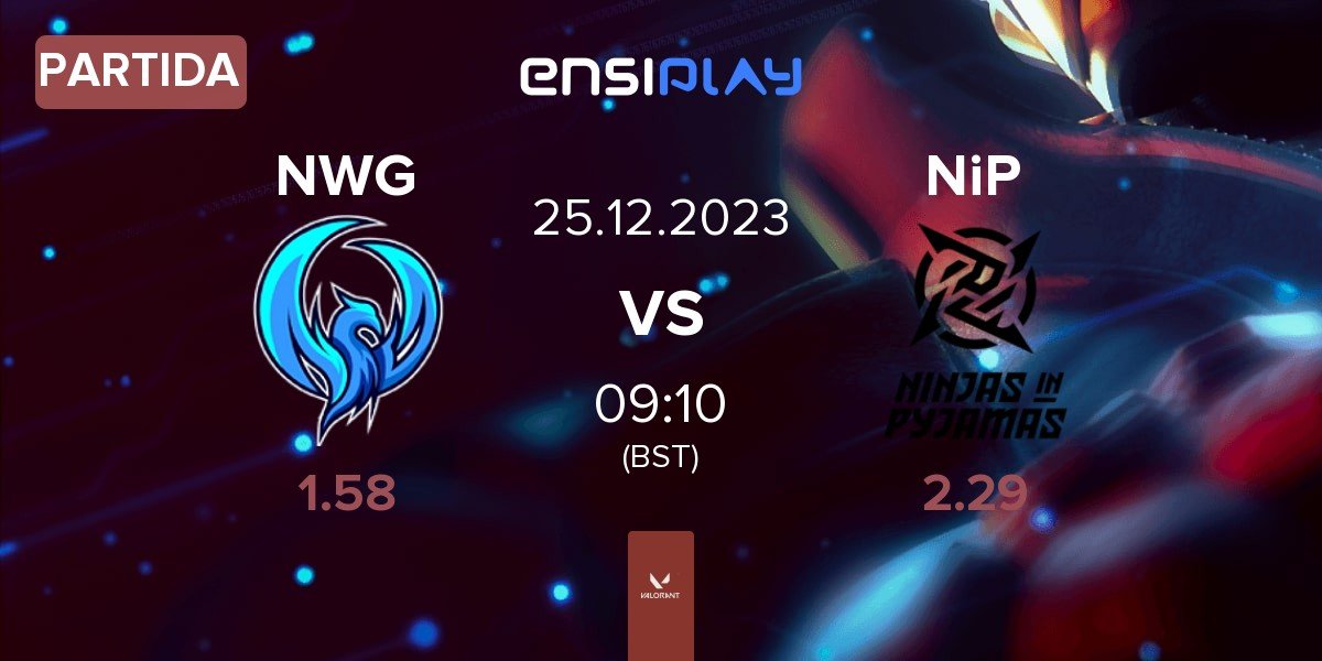 Partida Night Wings Gaming NWG vs Ninjas in Pyjamas NiP | 25.12