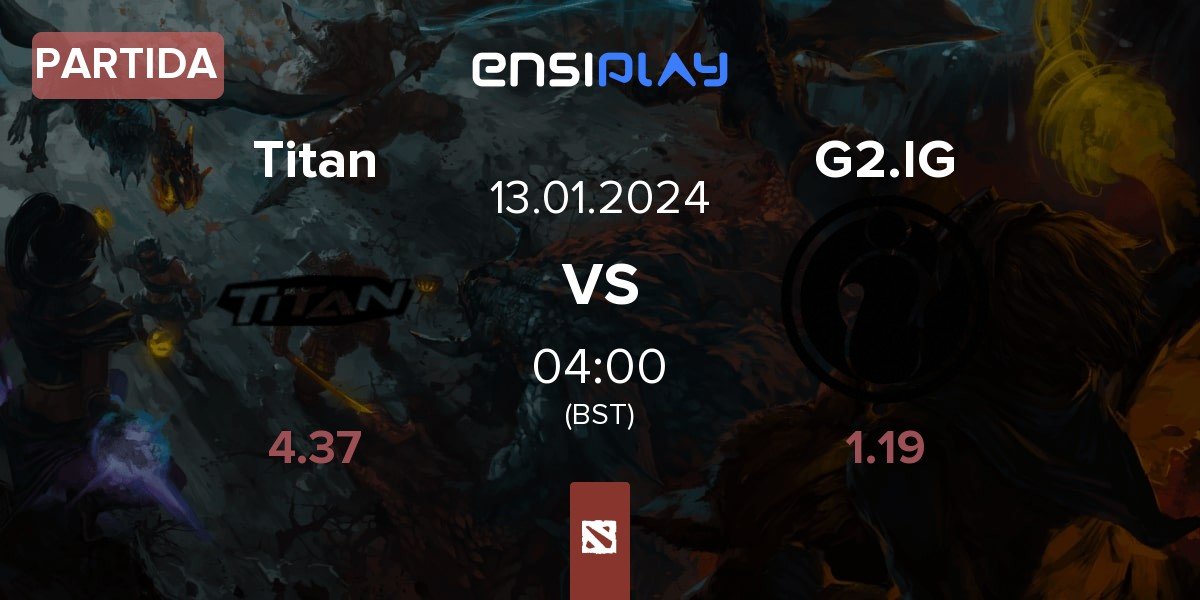 Partida Titan vs G2 x iG | 13.01