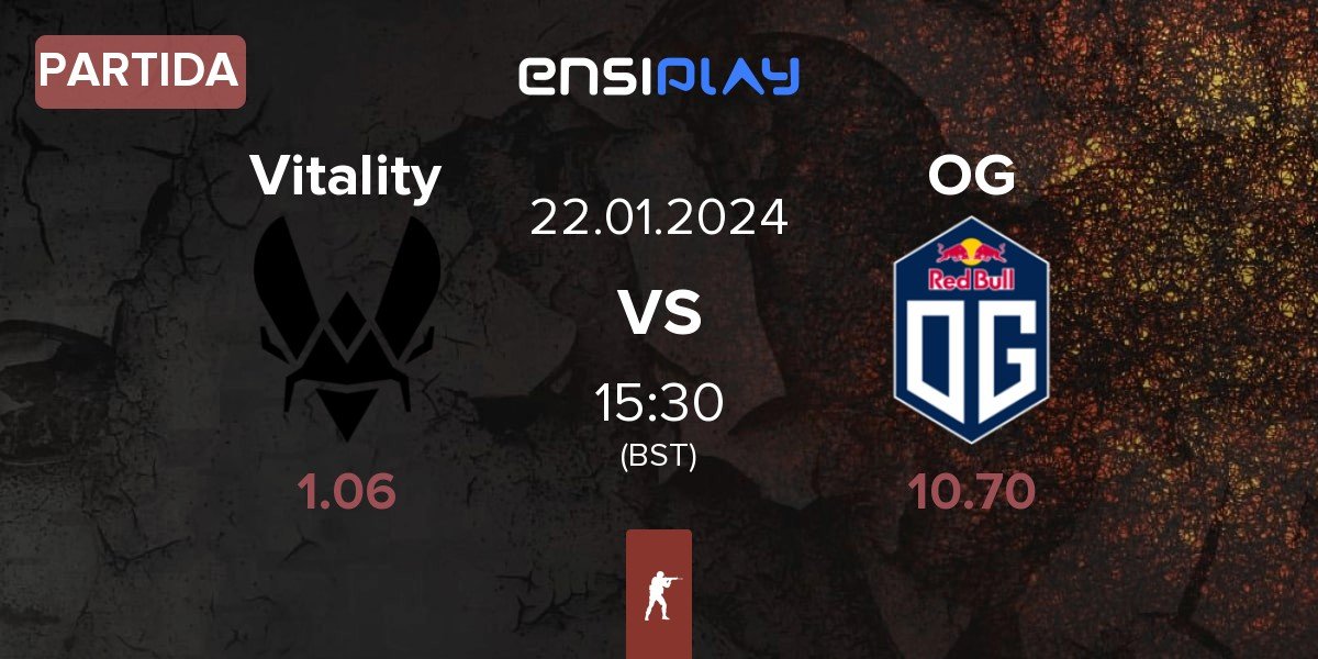 Partida Team Vitality Vitality vs OG Gaming OG | 22.01