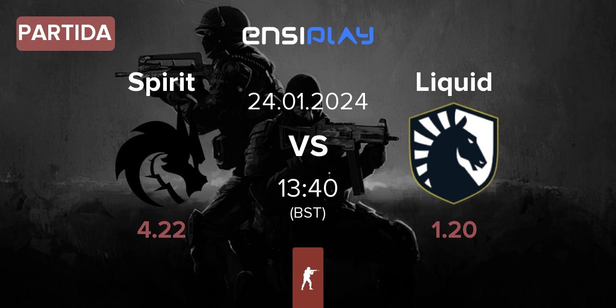 Partida Team Spirit Spirit vs Team Liquid Liquid | 24.01