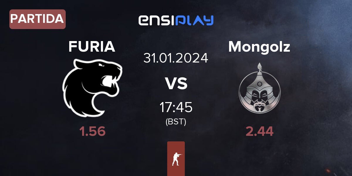 Partida FURIA Esports FURIA vs The Mongolz Mongolz | 31.01