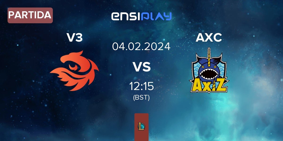 Partida V3 Esports V3 vs AXIZ CREST AXC | 04.02