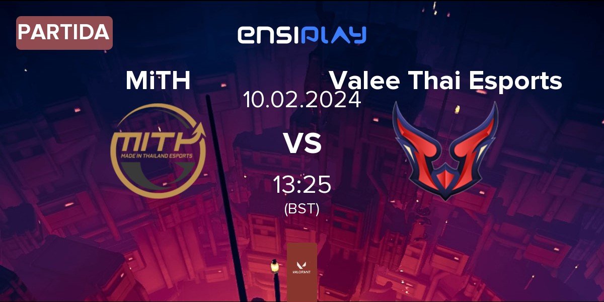 Partida Made in Thailand MiTH vs Valee Thai Esports | 10.02