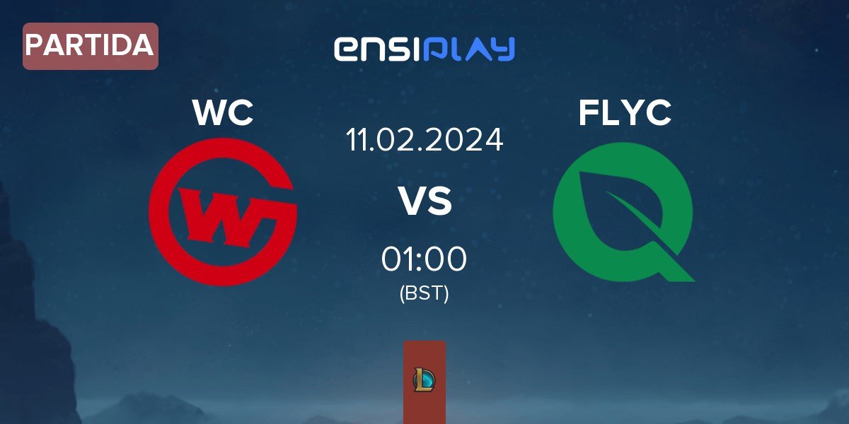 Partida Wildcard Gaming WC vs FlyQuest Challengers FLYC | 11.02