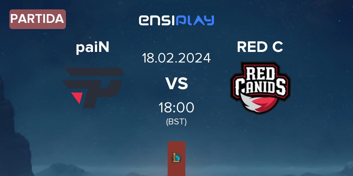 Partida paiN Gaming paiN vs RED Canids RED C | 18.02