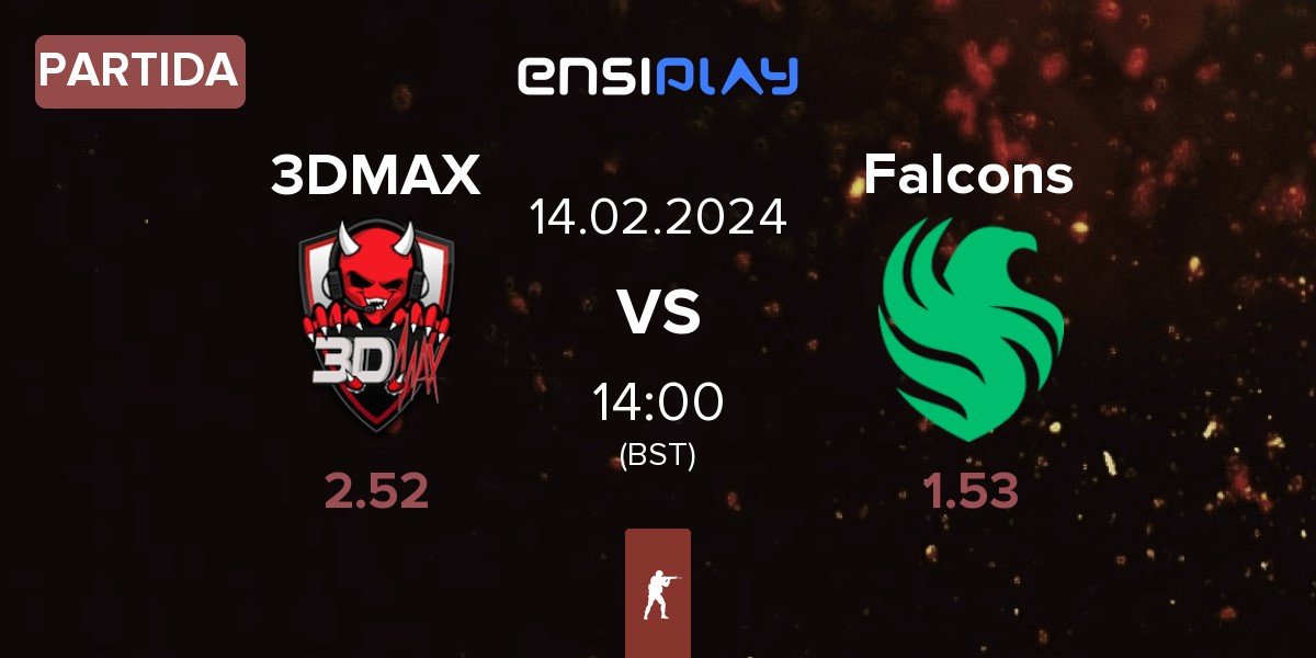 Partida 3DMAX vs Team Falcons Falcons | 14.02
