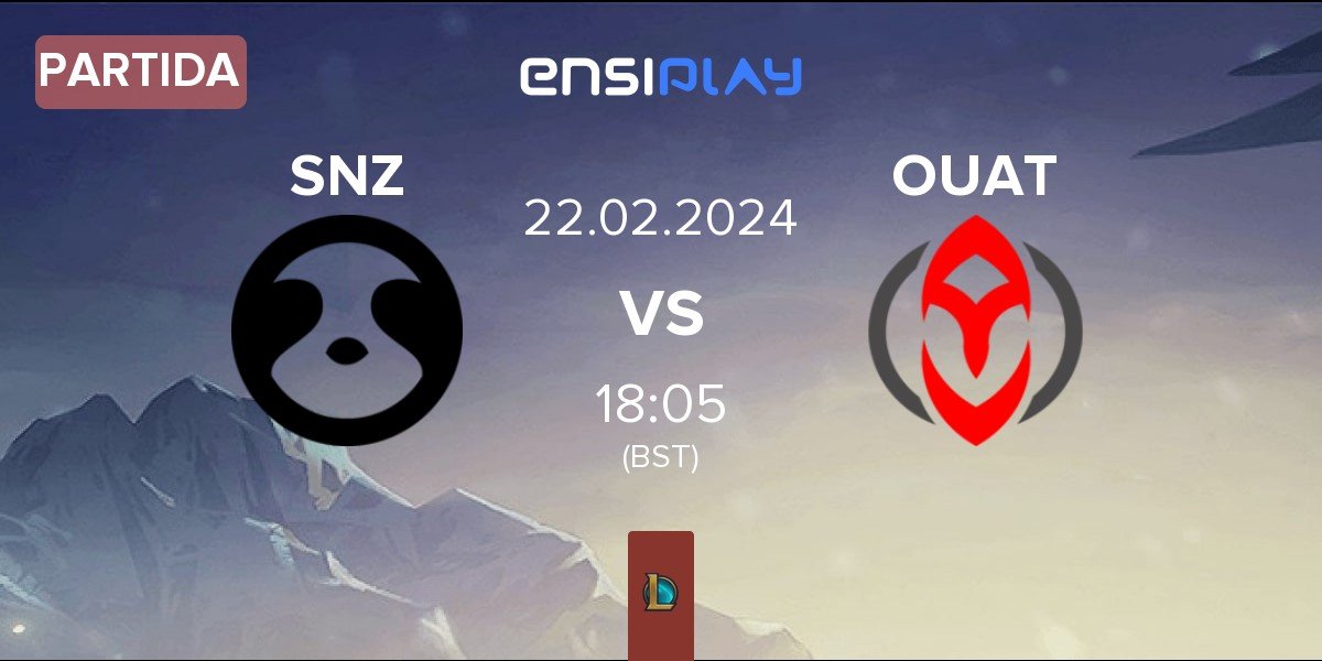 Partida SNOOZE esports SNZ vs Once Upon A Team OUAT | 22.02