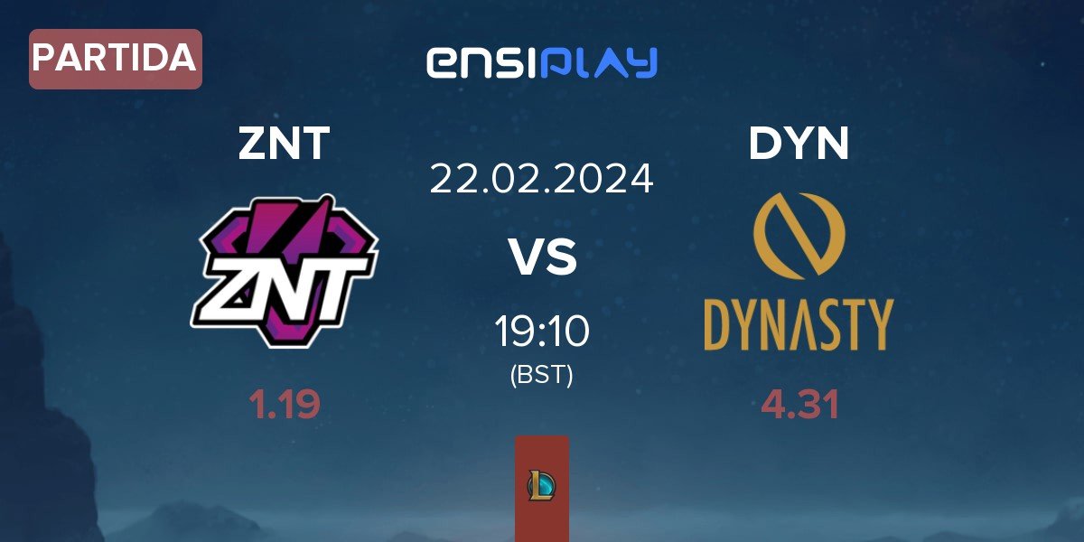 Partida ZennIT ZNT vs Dynasty DYN | 22.02