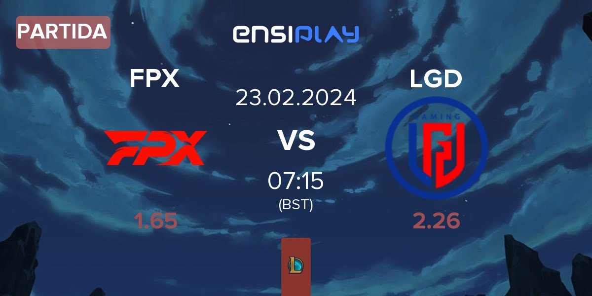 Partida FunPlus Phoenix FPX vs LGD Gaming LGD | 23.02