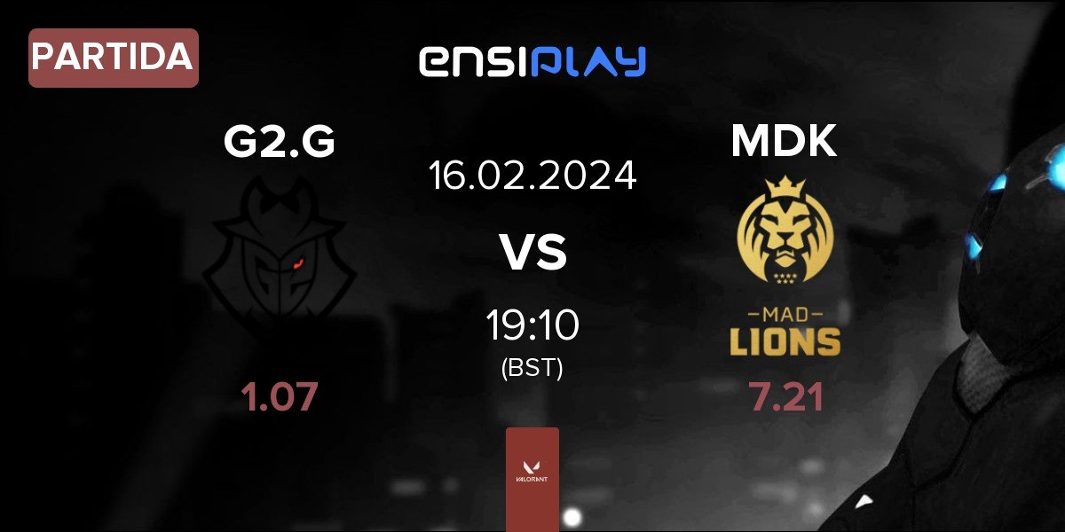 Partida G2 Gozen G2.G vs MAD Lions KOI MDK | 16.02