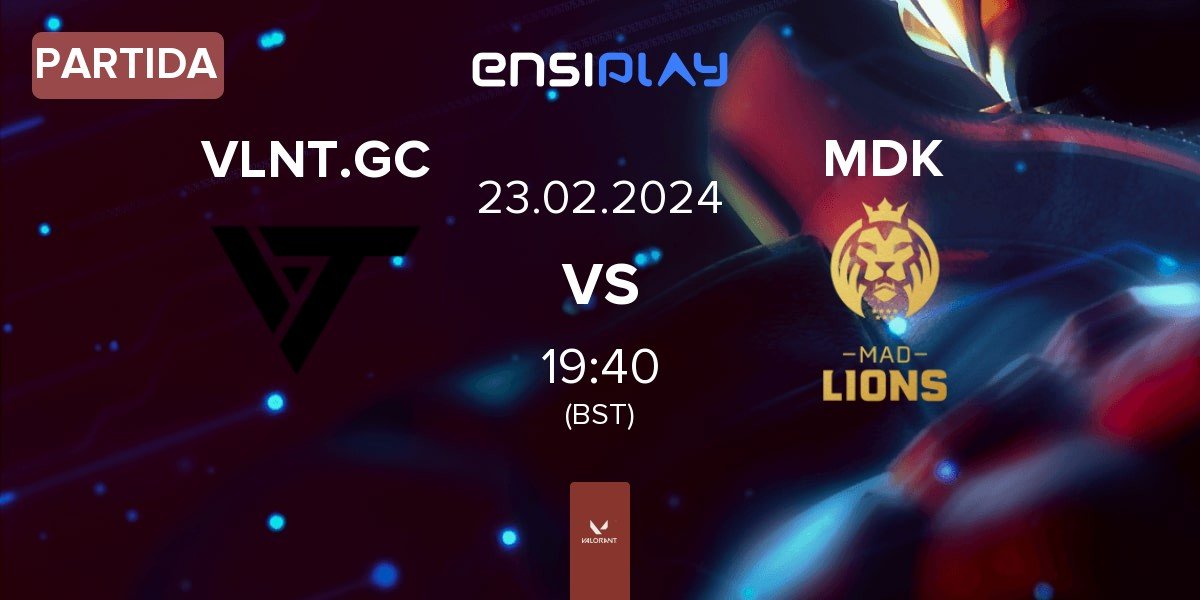 Partida Valiant GC VLNT.GC vs MAD Lions KOI MDK | 23.02