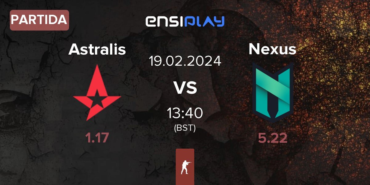Partida Astralis vs Nexus Gaming Nexus | 19.02