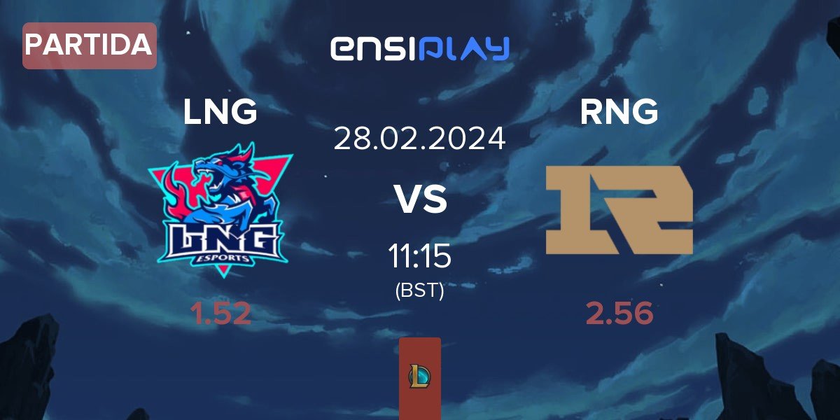 Partida LNG Esports LNG vs Royal Never Give Up RNG | 28.02