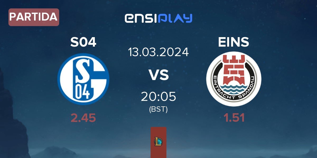 Partida FC Schalke 04 Esports S04 vs Eintracht Spandau EINS | 13.03
