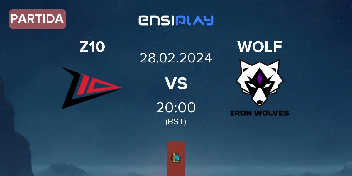 Partida Zero Tenacity Z10 vs Iron Wolves WOLF | 28.02