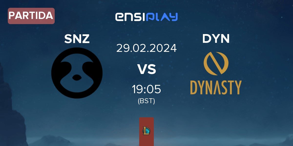 Partida SNOOZE esports SNZ vs Dynasty DYN | 29.02