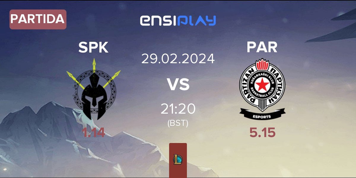 Partida SPIKE Syndicate SPK vs Partizan Esports PAR | 29.02