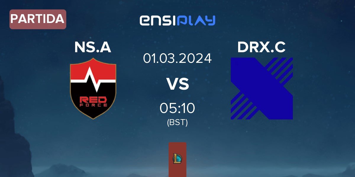 Partida Nongshim Esports Academy NS.A vs DRX Challengers DRX.C | 01.03