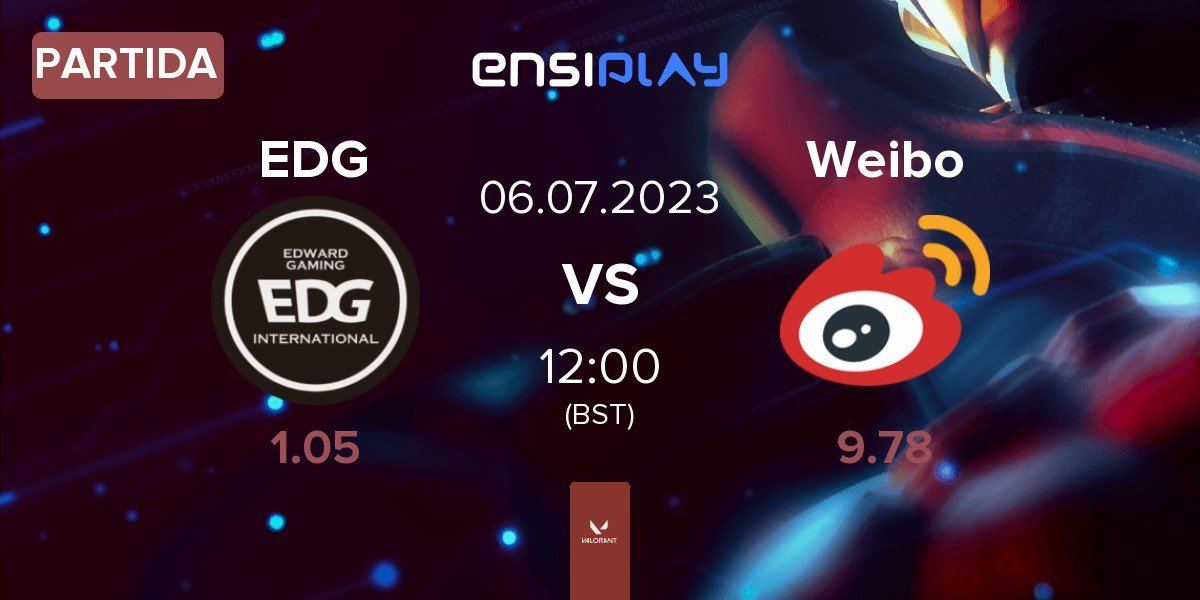 Partida Edward Gaming EDG vs Team Weibo Weibo | 06.07