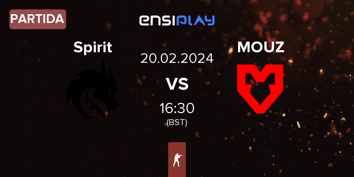 Partida Team Spirit Spirit vs MOUZ | 20.02