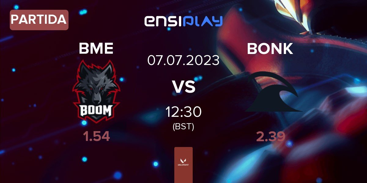 Partida BOOM Esports BME vs Bonkers BONK | 07.07