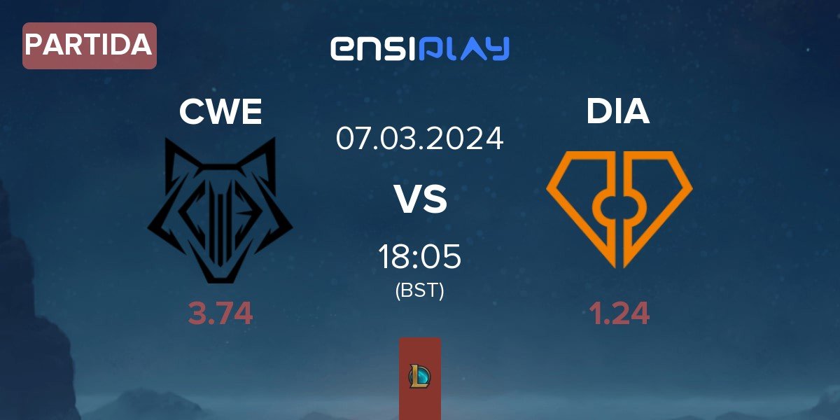 Partida Cyber Wolves CWE vs Diamant Esports DIA | 07.03