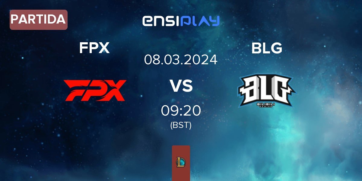 Partida FunPlus Phoenix FPX vs Bilibili Gaming BLG | 08.03
