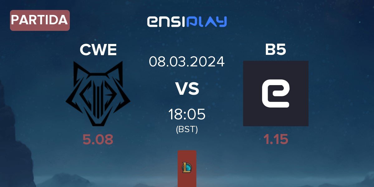 Partida Cyber Wolves CWE vs BeFive B5 | 08.03