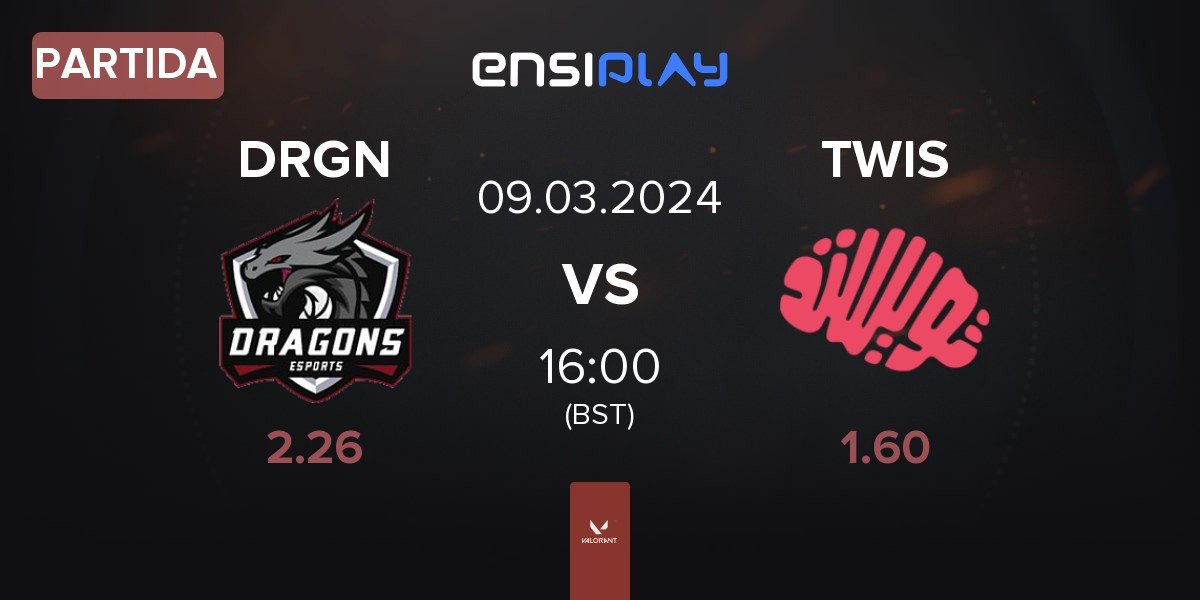 Partida Dragons Esports DRGN vs Twisted Minds TWIS | 09.03