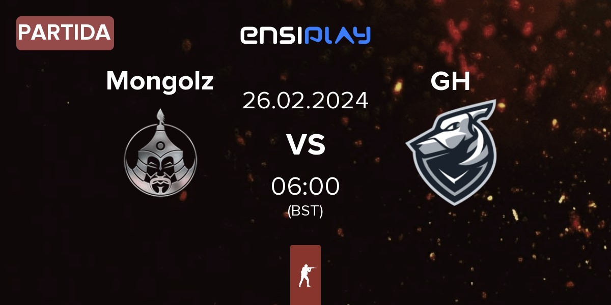 Partida The Mongolz Mongolz vs Grayhound Gaming GH | 26.02