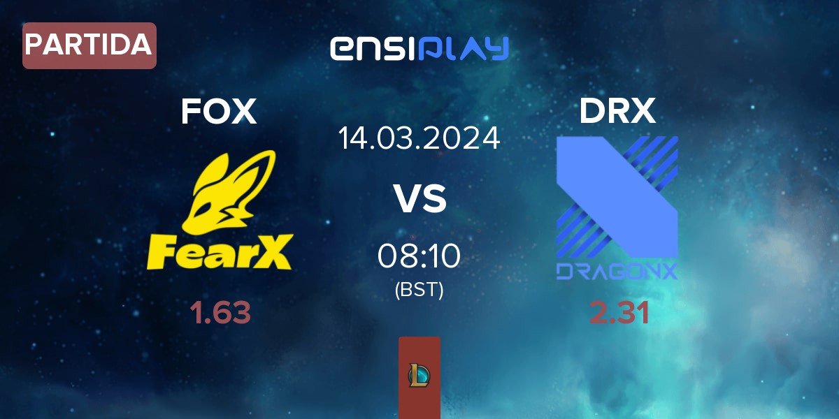 Partida FearX FOX vs DRX | 14.03