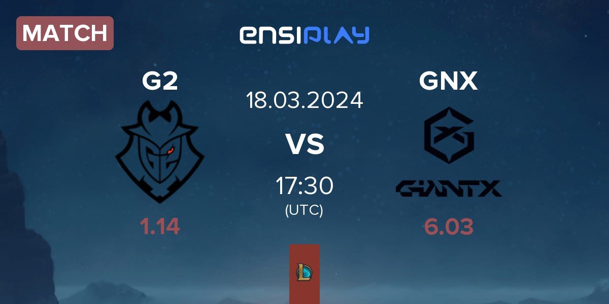 Match G2 Esports G2 vs GIANTX GNX | 18.03