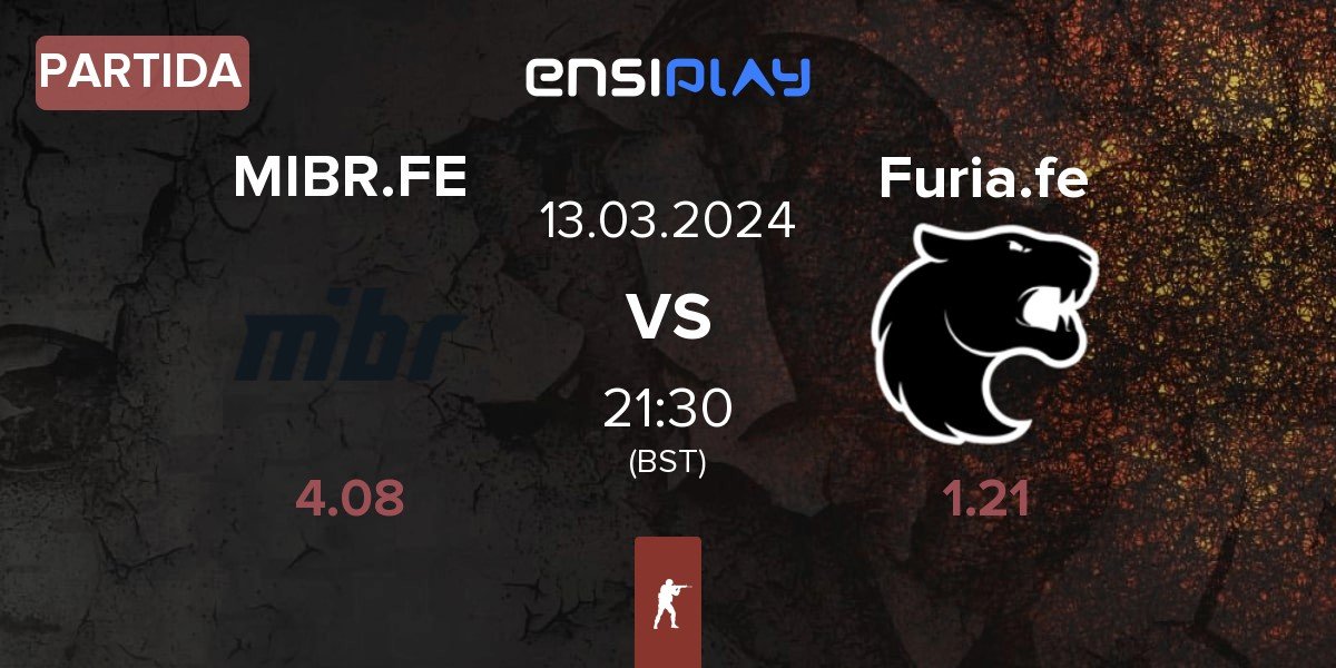 Partida MIBR Female MIBR.FE vs FURIA Esports Female Furia.fe | 13.03