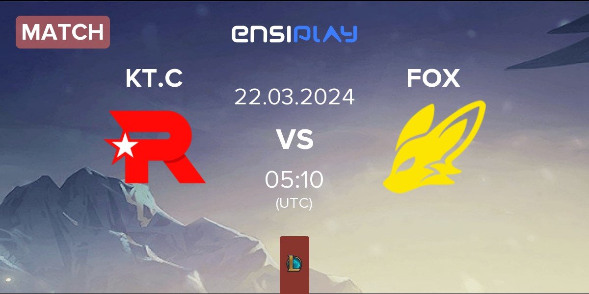 Match KT Rolster Challengers KT.C vs FearX Youth FOX | 22.03