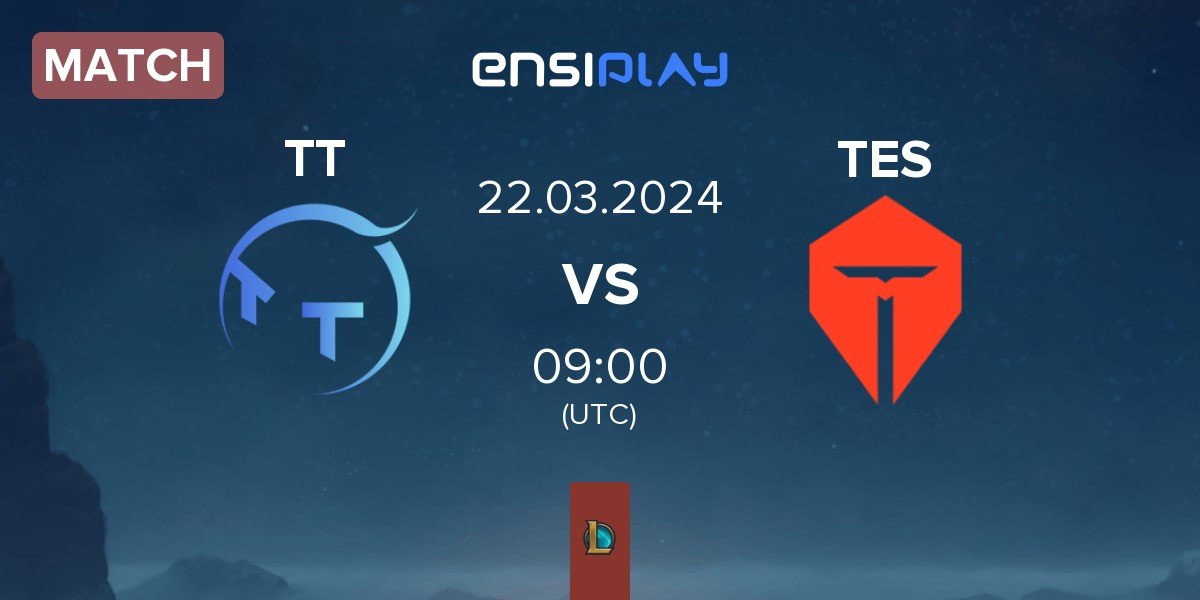 Match ThunderTalk Gaming TT vs TOP Esports TES | 22.03