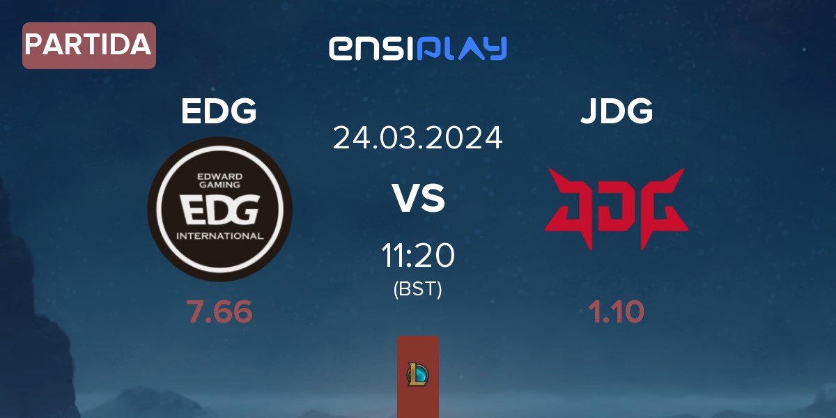 Partida EDward Gaming EDG vs JD Gaming JDG | 24.03