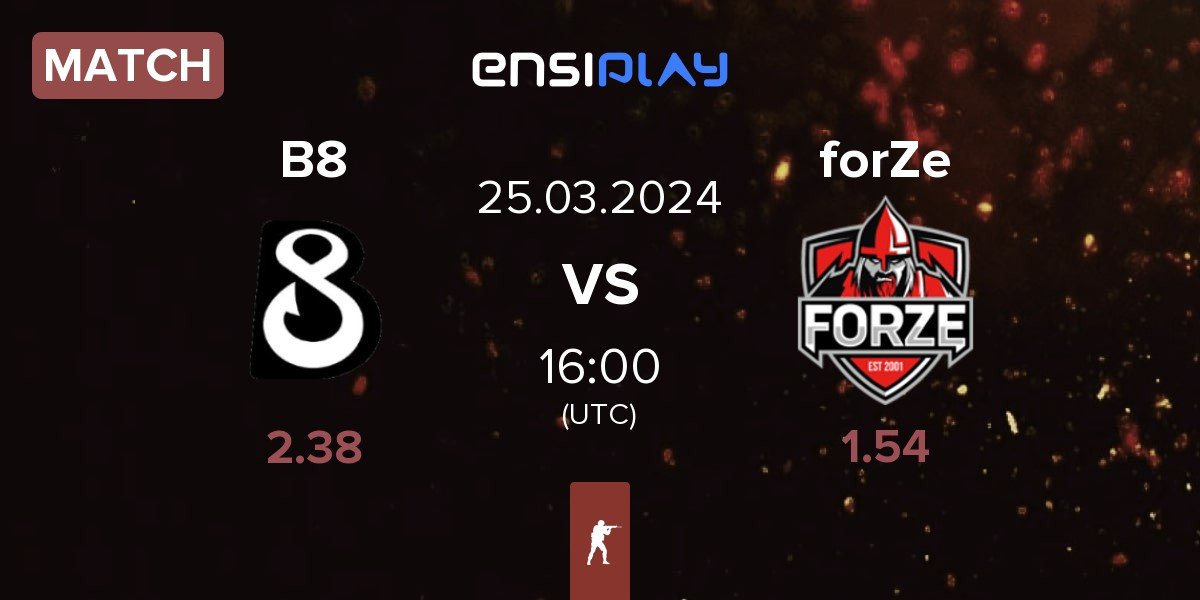 Match B8 vs FORZE Esports forZe | 25.03