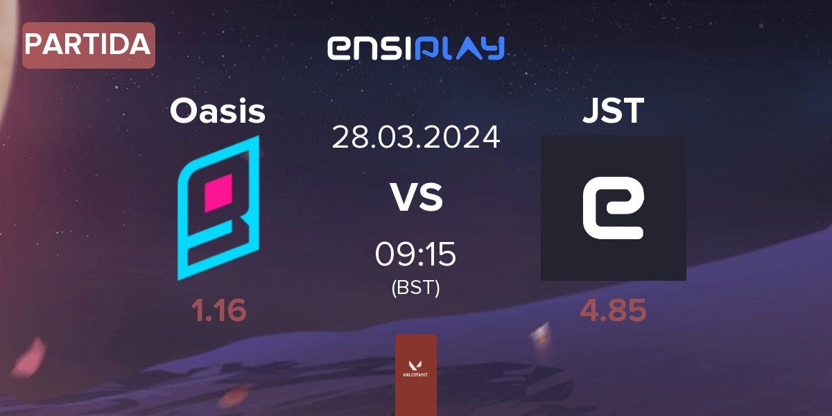 Partida Oasis Gaming Oasis vs JustUs JST | 28.03