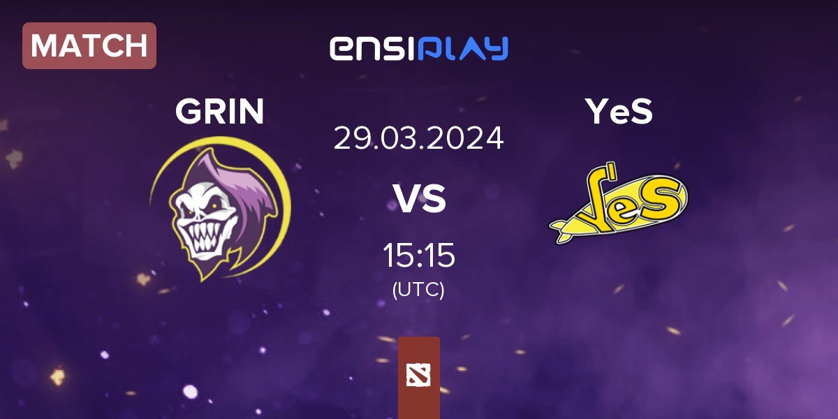 Match GRIN Esports GRIN vs Yellow Submarine YeS | 29.03