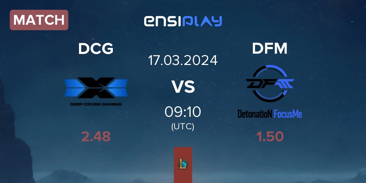 Match Deep Cross Gaming DCG vs DetonatioN FocusMe DFM | 17.03