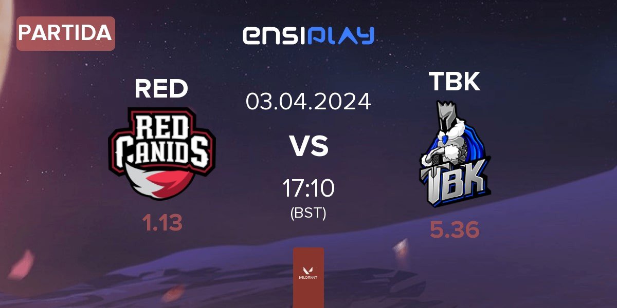 Partida RED Canids RED vs TBK Esports TBK | 03.04