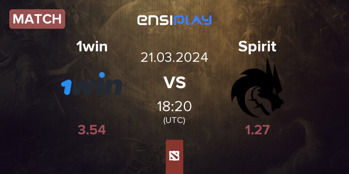 Match 1win vs Team Spirit Spirit | 21.03