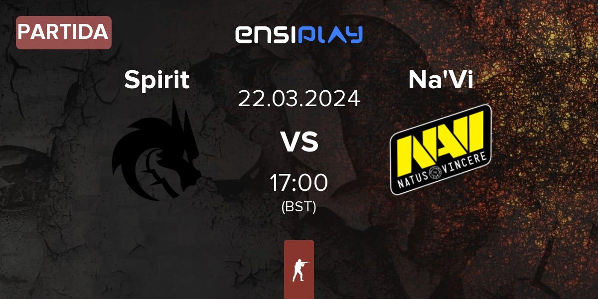 Partida Team Spirit Spirit vs Natus Vincere Na'Vi | 22.03