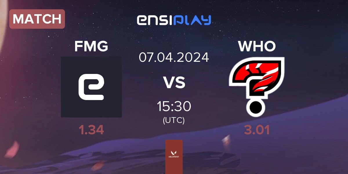 Match Formulation Gaming FMG vs who cars? WHO | 07.04