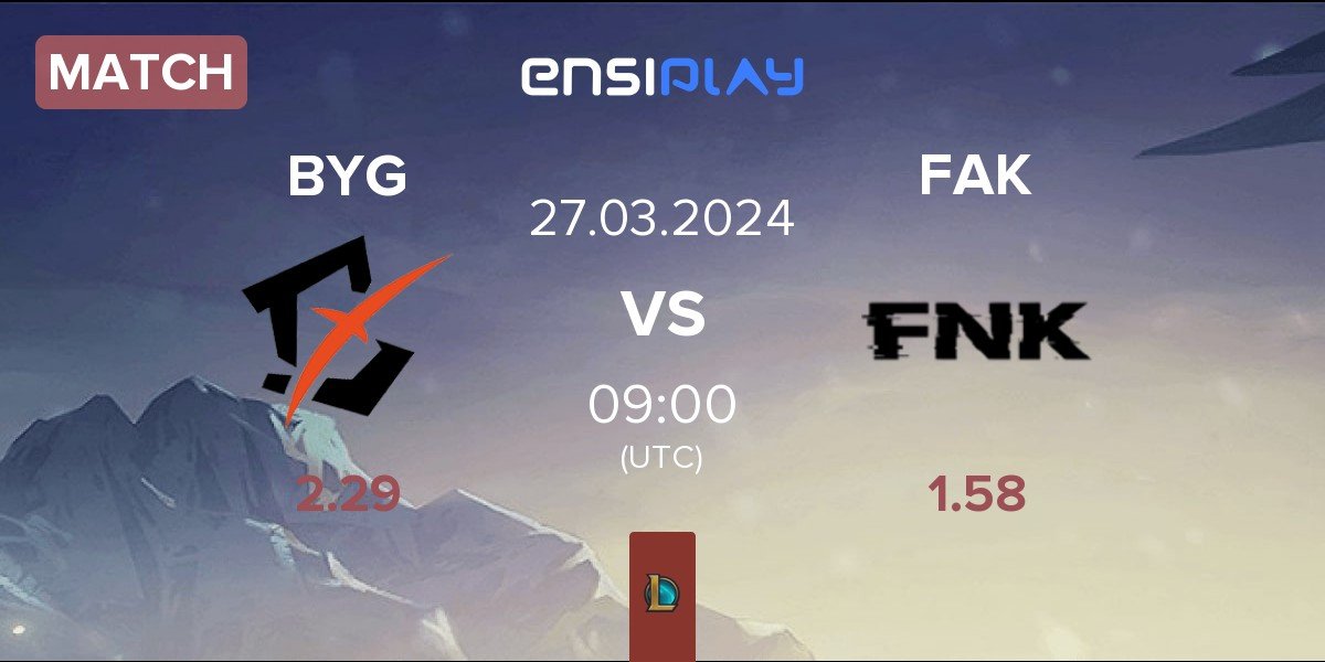 Match Beyond Gaming BYG vs Frank Esports FAK | 27.03