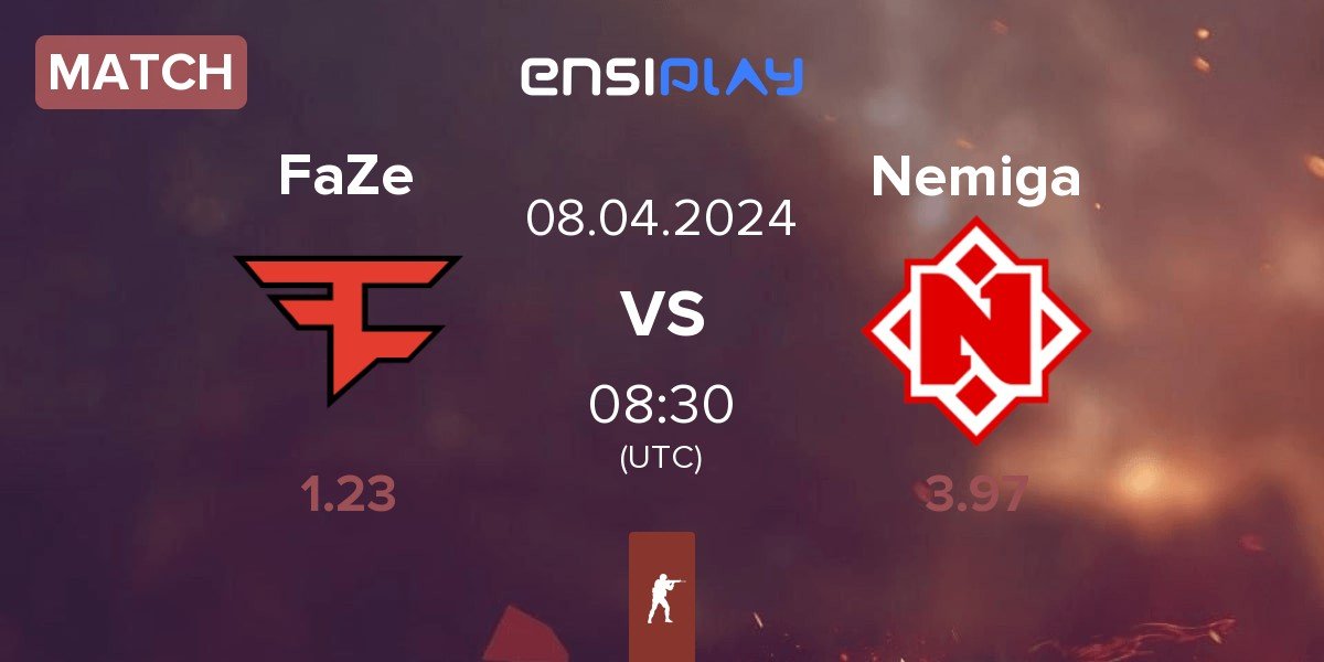 Match FaZe Clan FaZe vs Nemiga Gaming Nemiga | 08.04
