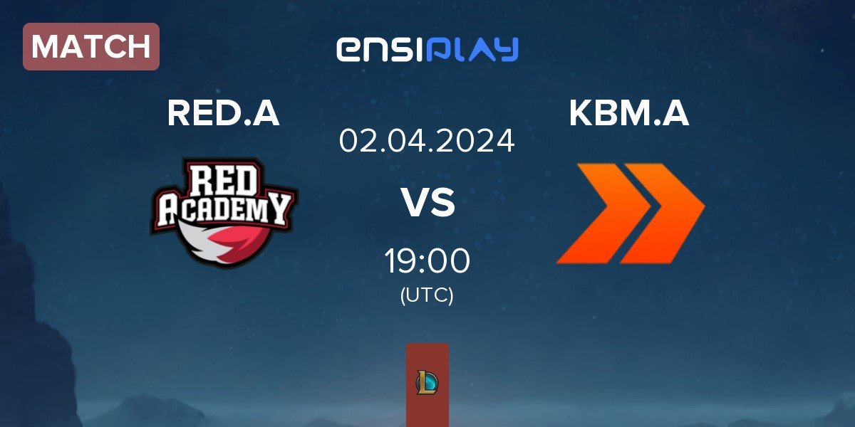 Match RED Academy RED.A vs KaBuM! Academy KBM.A | 02.04
