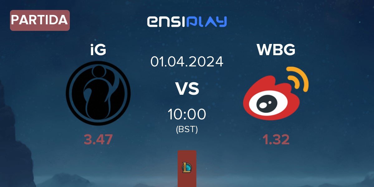 Partida Invictus Gaming iG vs Weibo Gaming WBG | 01.04