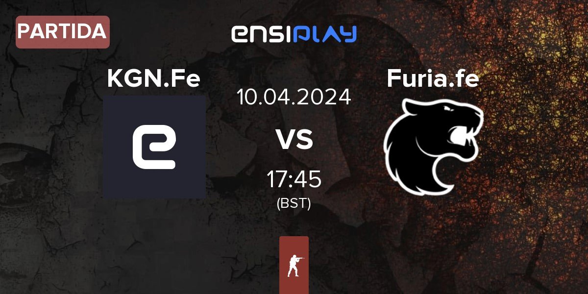 Partida KG Network Female KGN.Fe vs FURIA Esports Female Furia.fe | 10.04