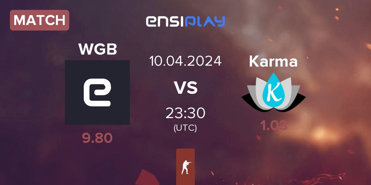 Match WG Bandits WGB vs Team Karma Karma | 10.04